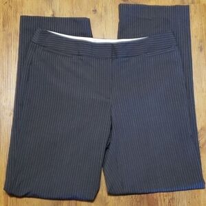 Liz Claiborne dark grey purple pinstripe pants